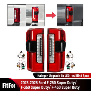 2023-2027+ Ford Super Duty Halogen to LED Tail Lights Upgrade