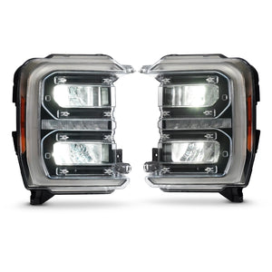 2023-2027+ Ford Super Duty Halogen to LED Headlight Conversion + Harness Kit - AutoLEDTech.com