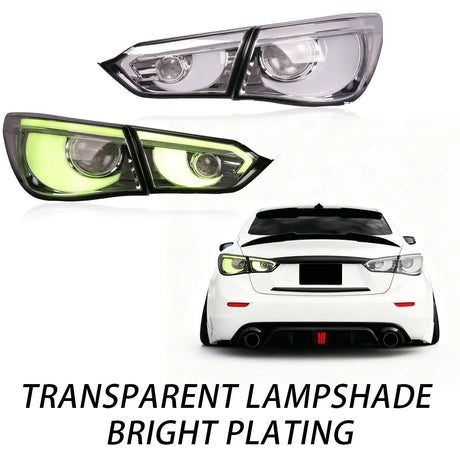 2014-2017 Infiniti Q50 Clear RGB Flow LED Tail Lights - AutoLEDTech.com