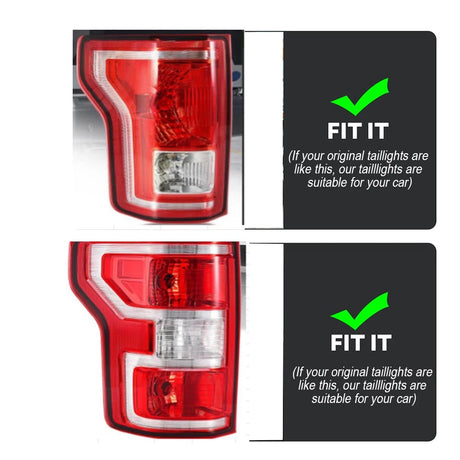 2015-2020 Ford F150 & Raptor Smoked 24+ Style LED Tail Lights - AutoLEDTech.com