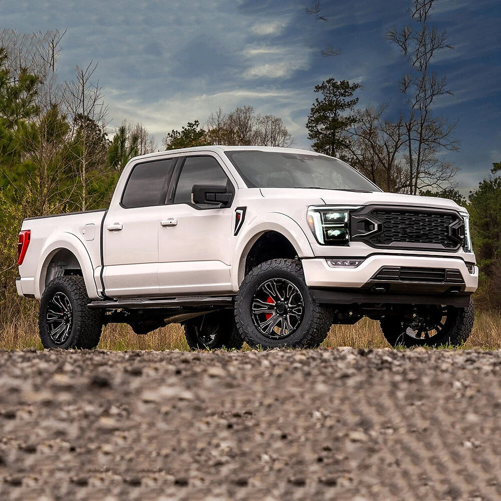 21-23 Ford F150 24+ Style White/Amber LED DRL Headlights