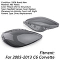 2005-2013 Chevrolet C6 Corvette Headlight Lens Covers Left LH Right RH (Pair)