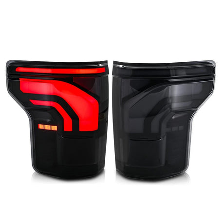 2015-2020 Ford F150 & Raptor Smoked 24+ Style LED Tail Lights - AutoLEDTech.com