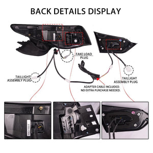 2014-2017 Infiniti Q50 Clear RGB Flow LED Tail Lights - AutoLEDTech.com