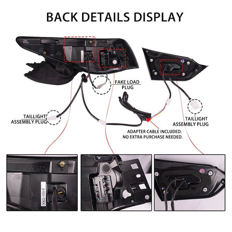 2014-2017 Infiniti Q50 Clear RGB Flow LED Tail Lights - AutoLEDTech.com