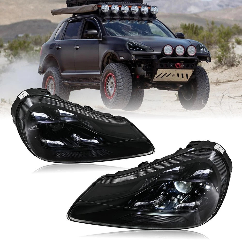 2007-2010 Porsche Cayenne 957 Matrix LED DRL Projector Headlights
