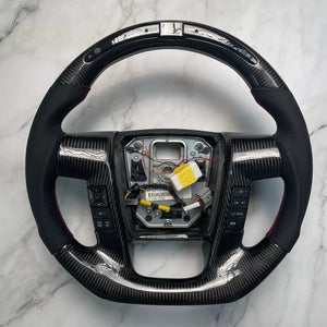 2009-2014 Ford Raptor & F150 Custom Carbon Fiber Steering Wheel w/ LED Display