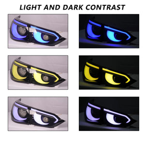 2014-2017 Infiniti Q50 Clear RGB Flow LED Tail Lights - AutoLEDTech.com