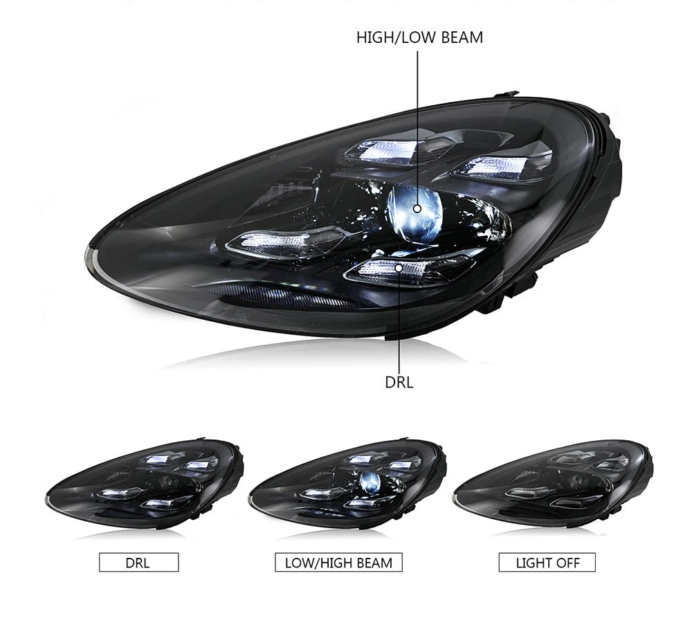 2011-2018 Porsche Cayenne 958 Matrix LED DRL Projector Headlights