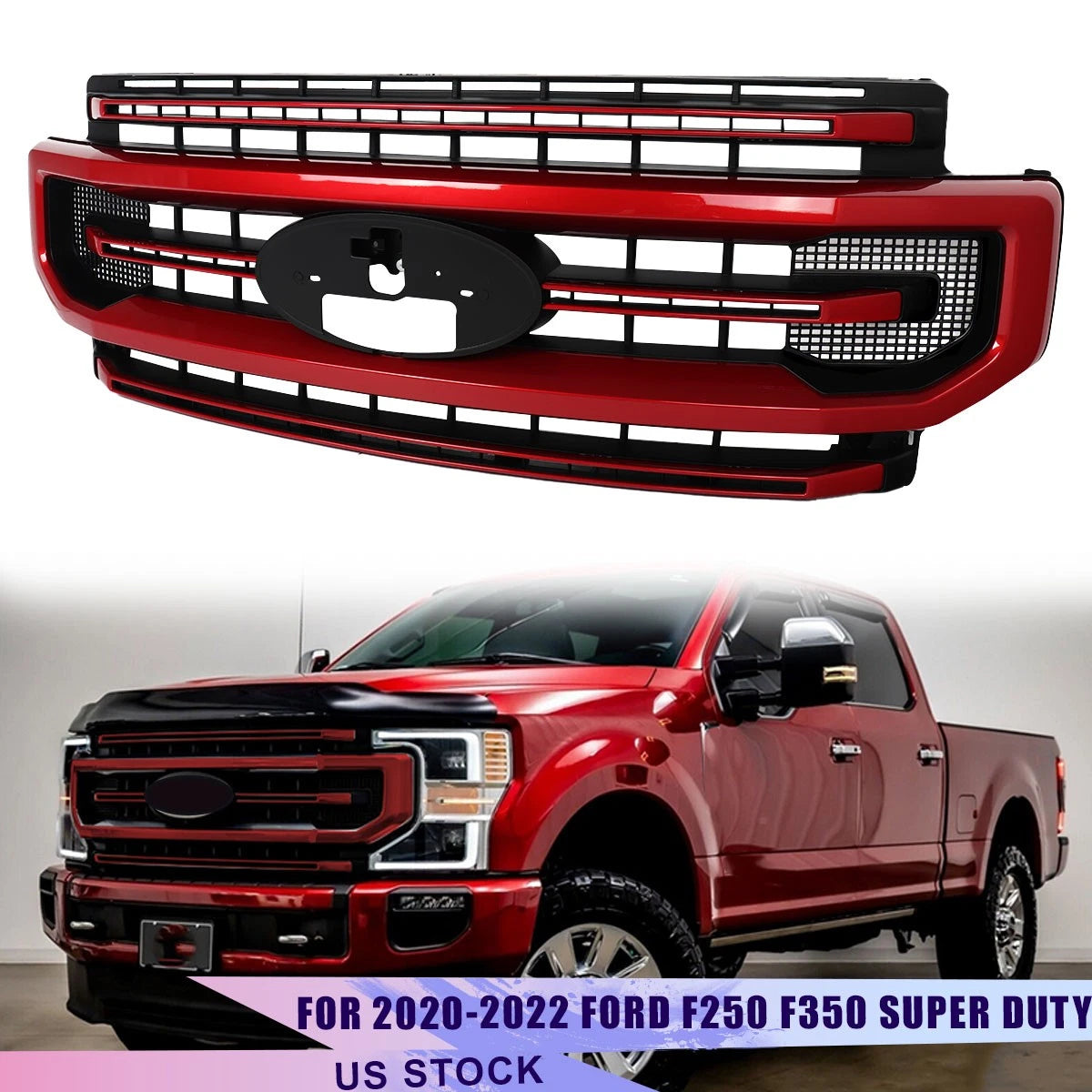 2020-2022 Ford Super Duty F250/F350 Platinum Grill - AutoLEDTech.com