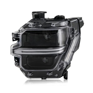 2024-2026 Ford F150 White + Amber LED DRL Projector Headlights (STX XLT XL) - AutoLEDTech.com