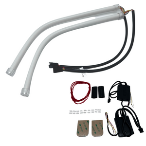 Sequential Switchback White/Amber LED DRL Tube Strips (12"-36") - AutoLEDTech.com