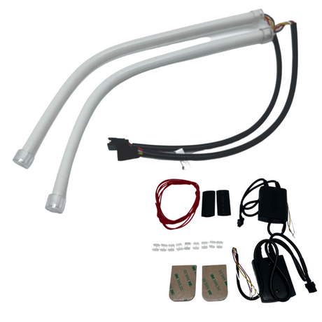 Sequential Switchback White/Amber LED DRL Tube Strips (12"-36") - AutoLEDTech.com