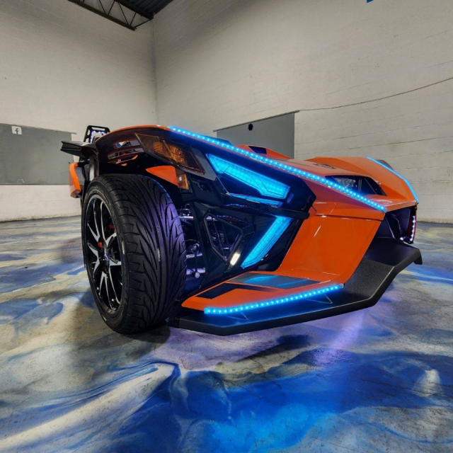 2014-2025+ Polaris Slingshot RGBW Flow Series LED Underbody Grill Lights 8-Piece