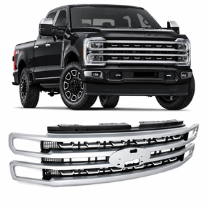 2023-2027+ Ford Super Duty F250/F350 Platinum Grill - AutoLEDTech.com