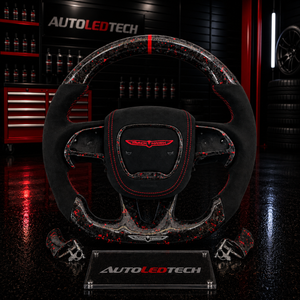 2014-2021 Jeep Trackhawk SRT Custom Carbon Fiber Steering Wheel w/ LED RPM Display