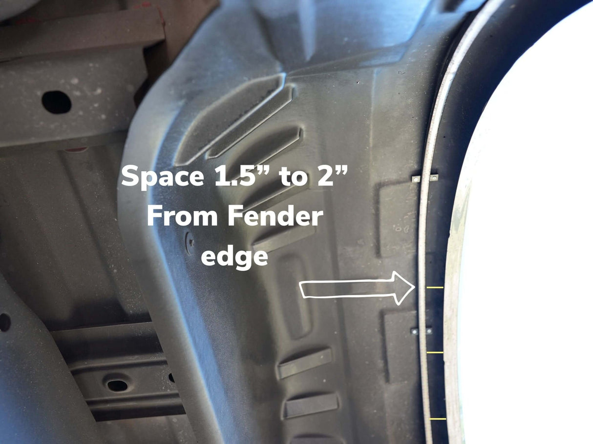 White or RGBW LED Fender Well Arch Lights Kit