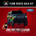 2005-2007 Ford F250 F350 Excursion Super Duty RGBW Color-Chasing LED Halo Kit LED headlight kit AutoLEDTech Oracle Lighting Trendz Flow Series RGBHaloKits OneUpLighting Morimoto