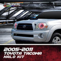 2005-2011 Toyota Tacoma Color-Chasing Halo Kit LED headlight kit AutoLEDTech Oracle Lighting Trendz Flow Series RGBHaloKits OneUpLighting Morimoto