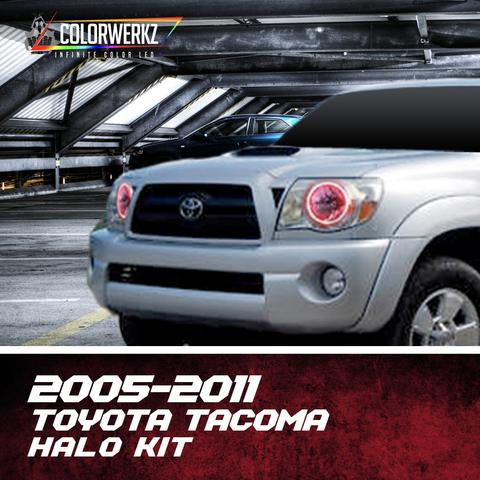 2005-2011 Toyota Tacoma Color-Chasing Halo Kit LED headlight kit AutoLEDTech Oracle Lighting Trendz Flow Series RGBHaloKits OneUpLighting Morimoto