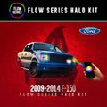 2009-2014 Ford F-150 & Raptor Color-Chasing Halo Kit LED headlight kit AutoLEDTech Oracle Lighting Trendz Flow Series RGBHaloKits OneUpLighting Morimoto