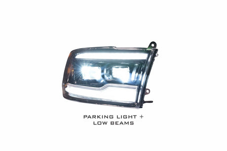 2009-2018 Dodge Ram 1500 2500 HD LED DRL Projector Headlight Assemblies LED headlight kit AutoLEDTech Oracle Lighting Trendz Flow Series RGBHaloKits OneUpLighting Morimoto