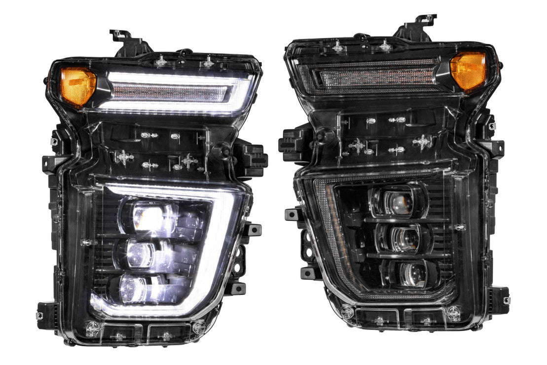 2020-2023+ Chevrolet Silverado 2500 3500 HD LED DRL Projector Replacement Headlights LED headlight kit AutoLEDTech Oracle Lighting Trendz Flow Series RGBHaloKits OneUpLighting Morimoto