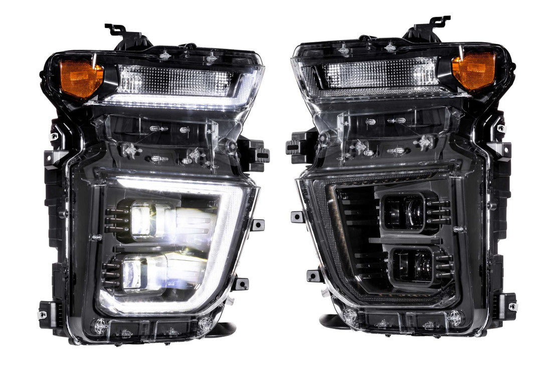 2020-2023+ Chevrolet Silverado 2500 3500 HD HYBRID LED DRL Projector Replacement Headlights LED headlight kit AutoLEDTech Oracle Lighting Trendz Flow Series RGBHaloKits OneUpLighting Morimoto