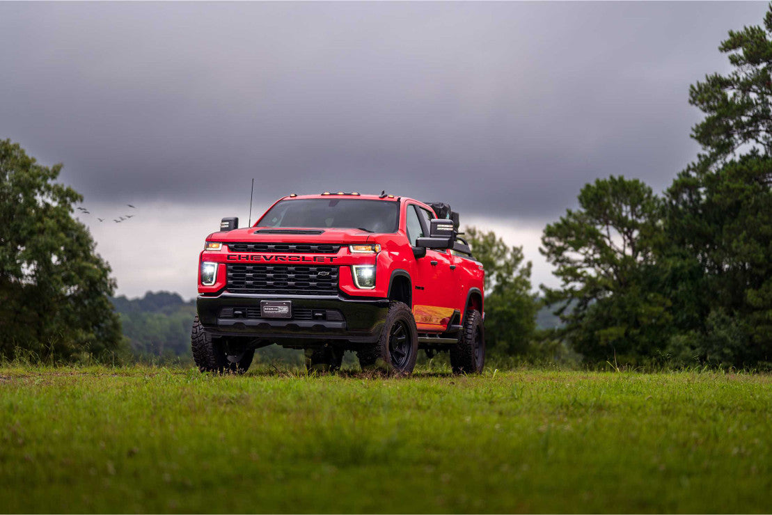 2020-2023+ Chevrolet Silverado 2500 3500 HD HYBRID LED DRL Projector Replacement Headlights LED headlight kit AutoLEDTech Oracle Lighting Trendz Flow Series RGBHaloKits OneUpLighting Morimoto