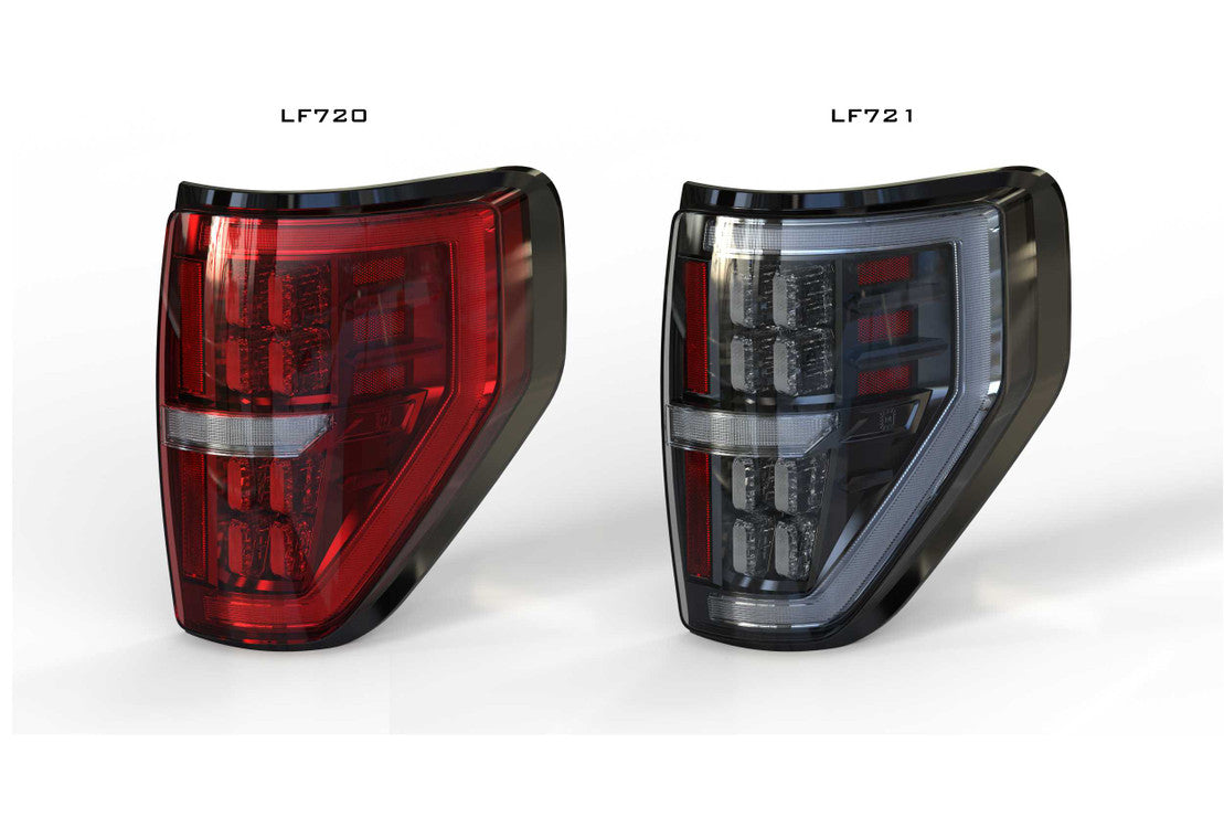 2009-2014 Ford F-150 & Raptor Red/Smoked Full LED Tail Lights - Fits all models LED headlight kit AutoLEDTech Oracle Lighting Trendz Flow Series RGBHaloKits OneUpLighting Morimoto