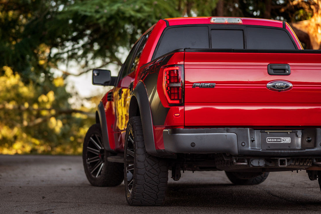 2009-2014 Ford F-150 & Raptor Red/Smoked Full LED Tail Lights - Fits all models LED headlight kit AutoLEDTech Oracle Lighting Trendz Flow Series RGBHaloKits OneUpLighting Morimoto