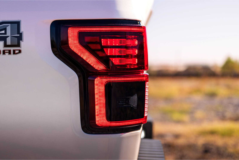 2015-2020 Ford F-150 & Raptor Red/Smoked Full LED Tail Lights - Fits all models LED headlight kit AutoLEDTech Oracle Lighting Trendz Flow Series RGBHaloKits OneUpLighting Morimoto