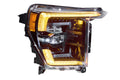 2021-2023+ Ford F-150 White LED DRL Projector Replacement Headlights (For Halogen/Reflector Models) LED headlight kit AutoLEDTech Oracle Lighting Trendz Flow Series RGBHaloKits OneUpLighting Morimoto