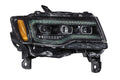 2014-2022 Jeep Grand Cherokee WK2 LED DRL Projector Replacement Headlights - Fits all models LED headlight kit AutoLEDTech Oracle Lighting Trendz Flow Series RGBHaloKits OneUpLighting Morimoto