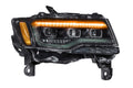 2014-2022 Jeep Grand Cherokee WK2 LED DRL Projector Replacement Headlights - Fits all models LED headlight kit AutoLEDTech Oracle Lighting Trendz Flow Series RGBHaloKits OneUpLighting Morimoto
