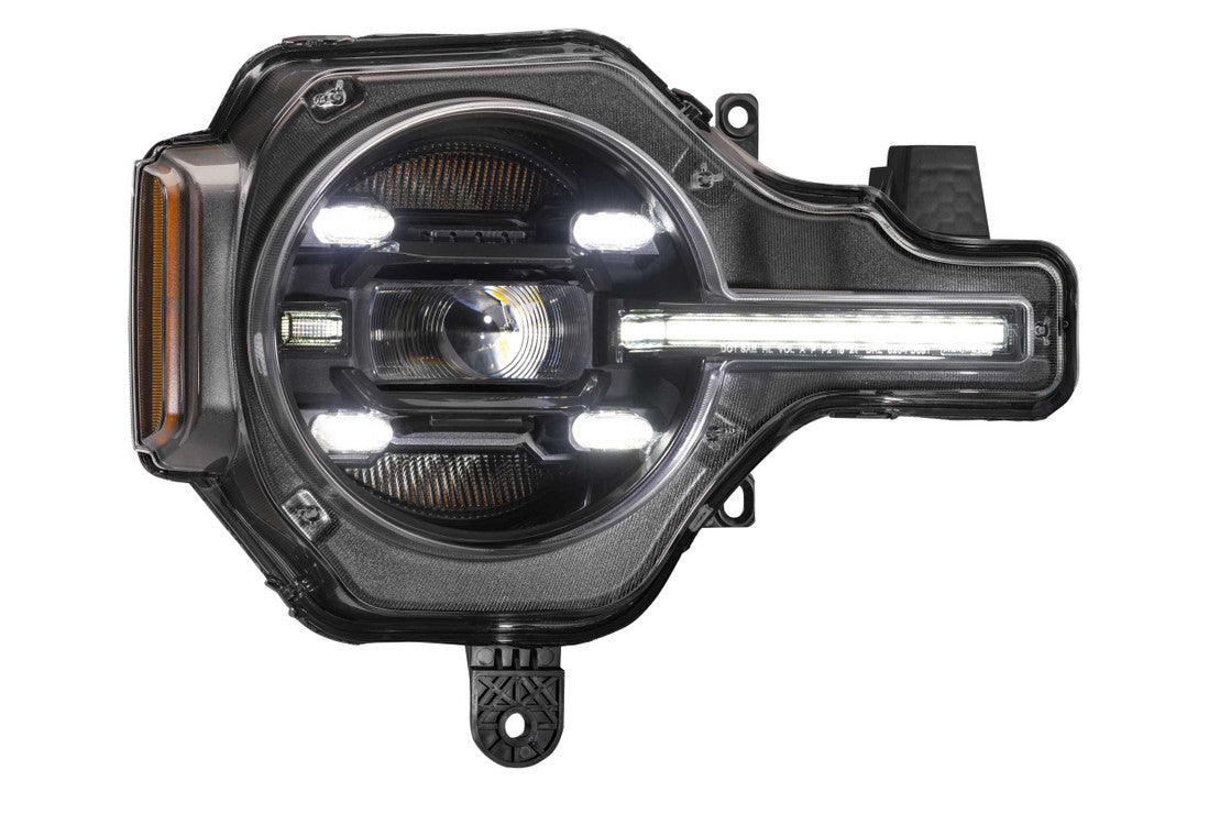 2021-2023+ Ford Bronco White LED DRL Projector Headlights Assemblies LED headlight kit AutoLEDTech Oracle Lighting Trendz Flow Series RGBHaloKits OneUpLighting Morimoto