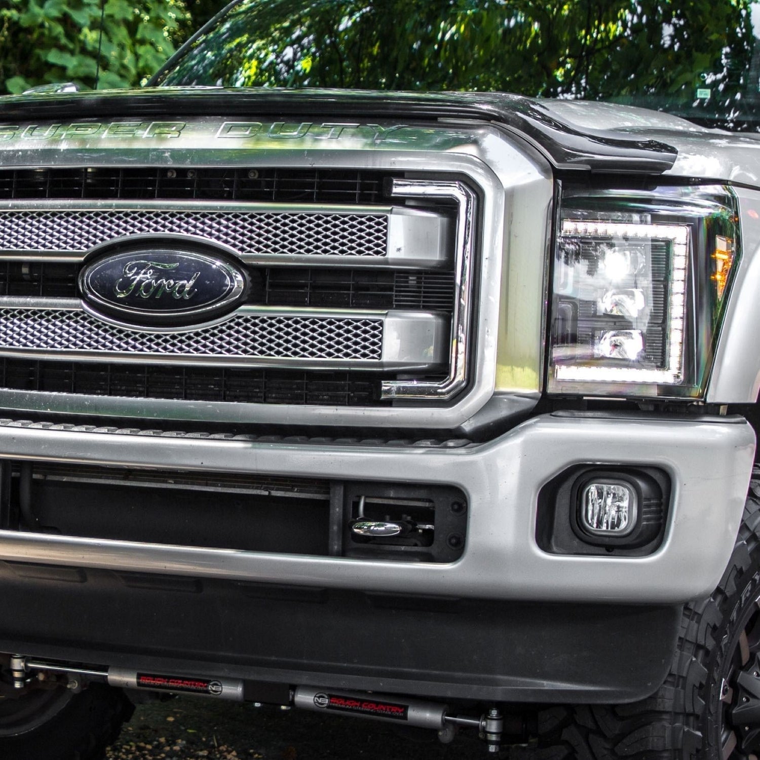 2011-2016 Ford Super Duty F-250/F-350 LED DRL Projector Replacement Headlights LED headlight kit AutoLEDTech Oracle Lighting Trendz Flow Series RGBHaloKits OneUpLighting Morimoto