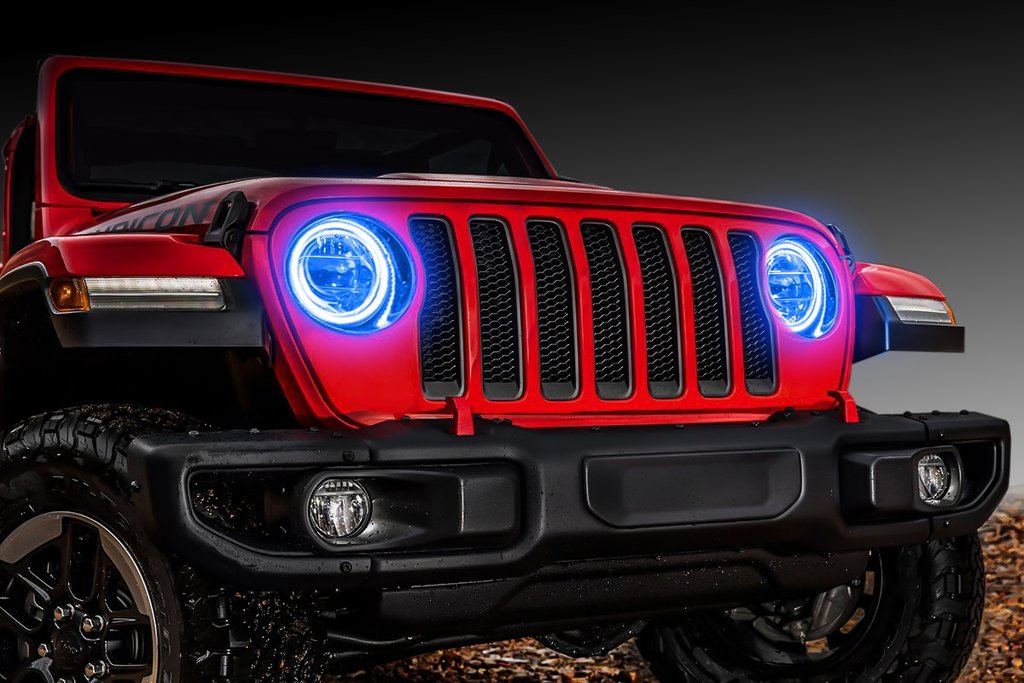 2018-2023+ Jeep Wrangler/Gladiator JL JT RGBW LED DRL Board Kit LED headlight kit AutoLEDTech Oracle Lighting Trendz Flow Series RGBHaloKits OneUpLighting Morimoto