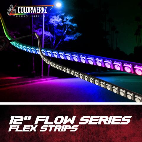 12" Flow Series RGBW LED Flex Strips LED headlight kit AutoLEDTech Oracle Lighting Trendz Flow Series RGBHaloKits OneUpLighting Morimoto