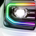 2016-2019 GMC Sierra RGBW Color Chasing LED DRL Boards LED headlight kit AutoLEDTech Oracle Lighting Trendz Flow Series RGBHaloKits OneUpLighting Morimoto