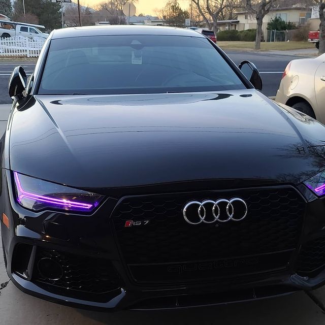 2015-2017 Audi A7/S7/RS7 RGBW Color-Chasing LED DRL Tube Kit LED headlight kit AutoLEDTech Oracle Lighting Trendz Flow Series RGBHaloKits OneUpLighting Morimoto