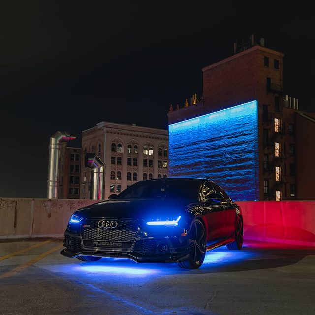 2016-2018 Audi A6/S6/RS6 RGBW Color-Chasing LED DRL Tube Kit LED headlight kit AutoLEDTech Oracle Lighting Trendz Flow Series RGBHaloKits OneUpLighting Morimoto