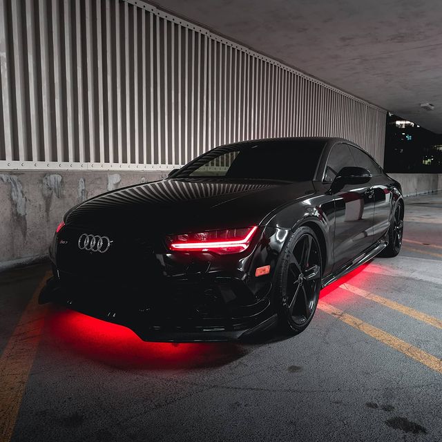 2015-2017 Audi A7/S7/RS7 RGBW Color-Chasing LED DRL Tube Kit LED headlight kit AutoLEDTech Oracle Lighting Trendz Flow Series RGBHaloKits OneUpLighting Morimoto