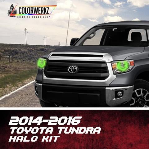 2014-2016 Toyota Tundra Color-Chasing Halo Kit LED headlight kit AutoLEDTech Oracle Lighting Trendz Flow Series RGBHaloKits OneUpLighting Morimoto