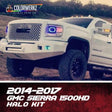 2014-2019 GMC Sierra RGBW Color-Chasing LED Halo Kit LED headlight kit AutoLEDTech Oracle Lighting Trendz Flow Series RGBHaloKits OneUpLighting Morimoto