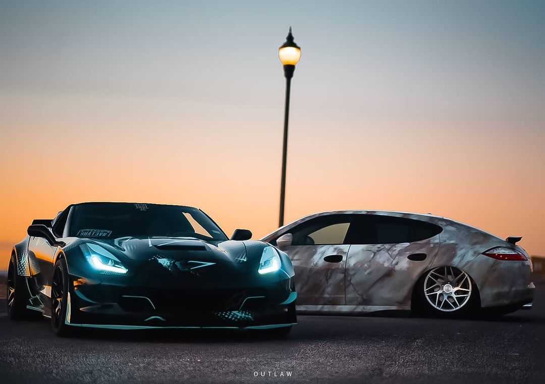 2014-2019 Chevrolet C7 Corvette RGBW +A LED DRL Boards LED headlight kit AutoLEDTech Oracle Lighting Trendz Flow Series RGBHaloKits OneUpLighting Morimoto