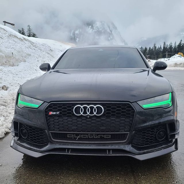 2012-2015 Audi A7/S7/RS7 RGBW Color-Chasing DRL Tube Kit LED headlight kit AutoLEDTech Oracle Lighting Trendz Flow Series RGBHaloKits OneUpLighting Morimoto