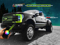 2017-2019 Ford F250 F350 Super Duty RGBW +A LED DRL Boards LED headlight kit AutoLEDTech Oracle Lighting Trendz Flow Series RGBHaloKits OneUpLighting Morimoto