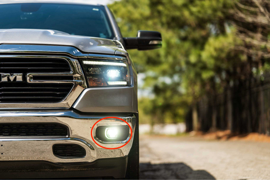 20192023 Ram 1500 4Banger LED Fog Light Pod Assemblies
