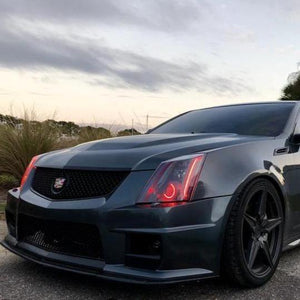 2008-2015 Cadillac CTS & CTS-V RGBW Color-Chasing LED Halo DRL Headlights LED headlight kit AutoLEDTech Oracle Lighting Trendz Flow Series RGBHaloKits OneUpLighting Morimoto